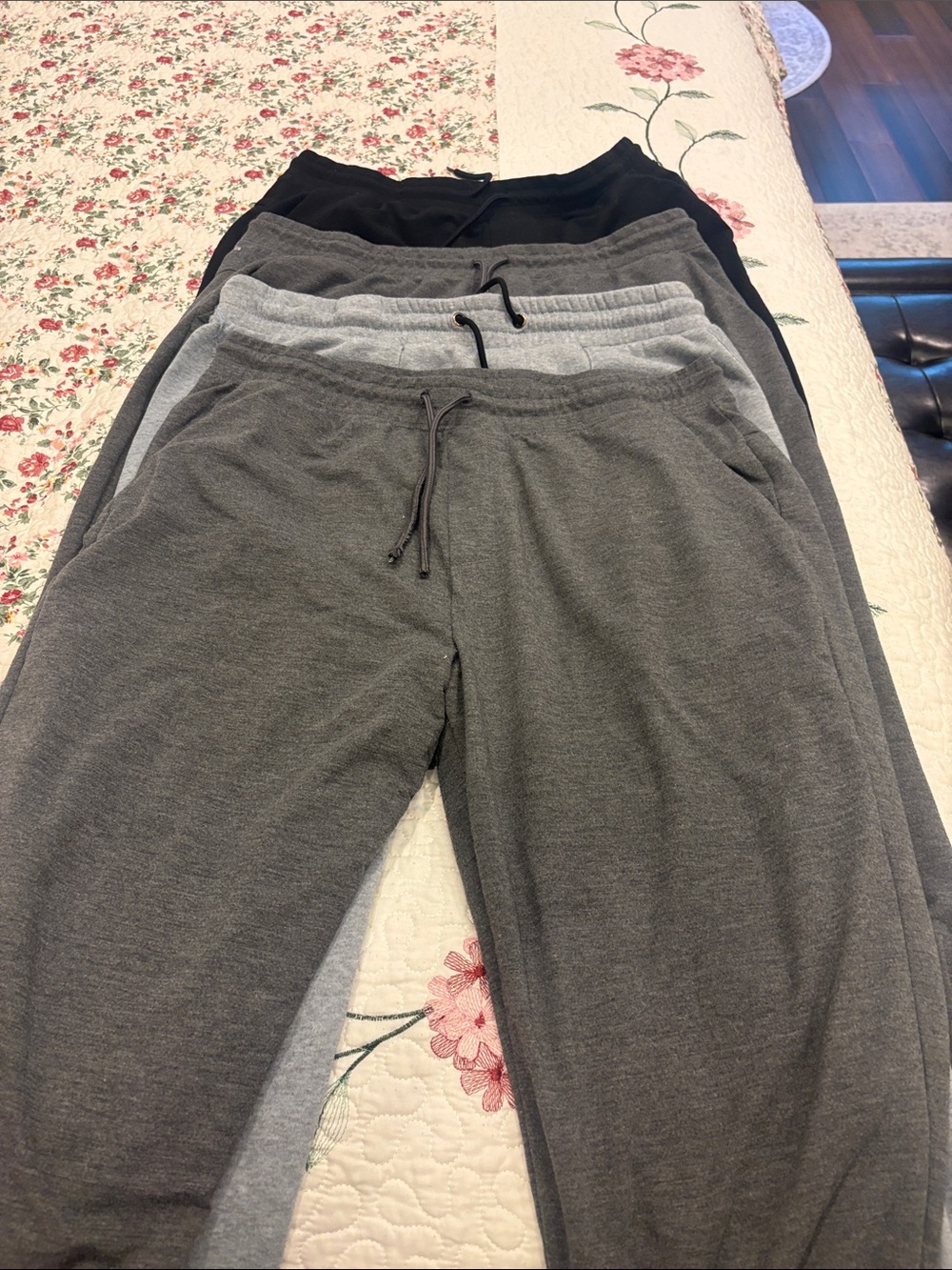 Kids Cozy Drawstring Jogger Pants - Gray